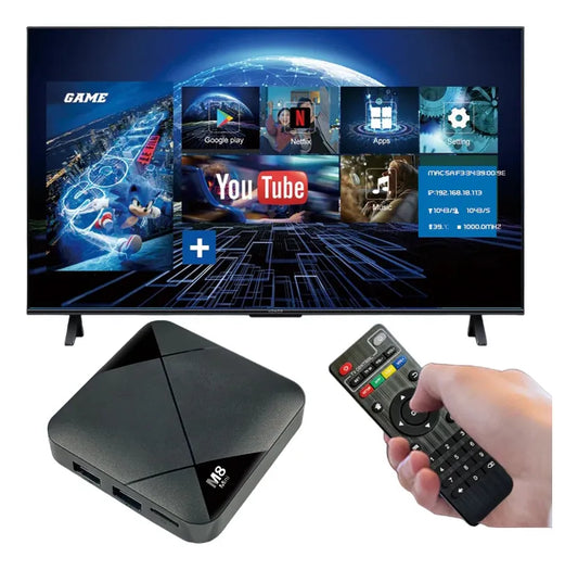 TV BOX 8K, CONSOLA 2 EN 1